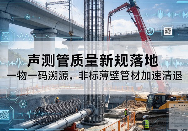 包河声测管质量新规落地，一物一码溯源，非标薄壁管材加速清退